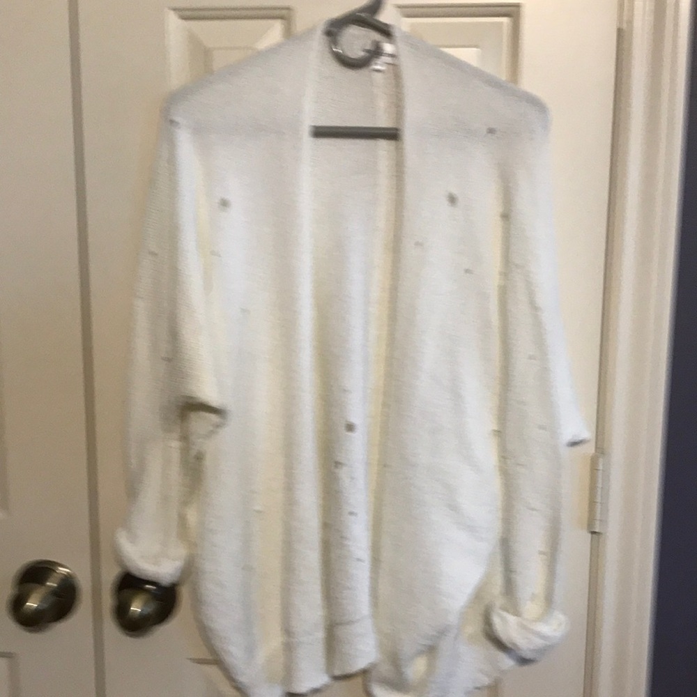 Zig Zag Stripe Holey Toledo Sweater M